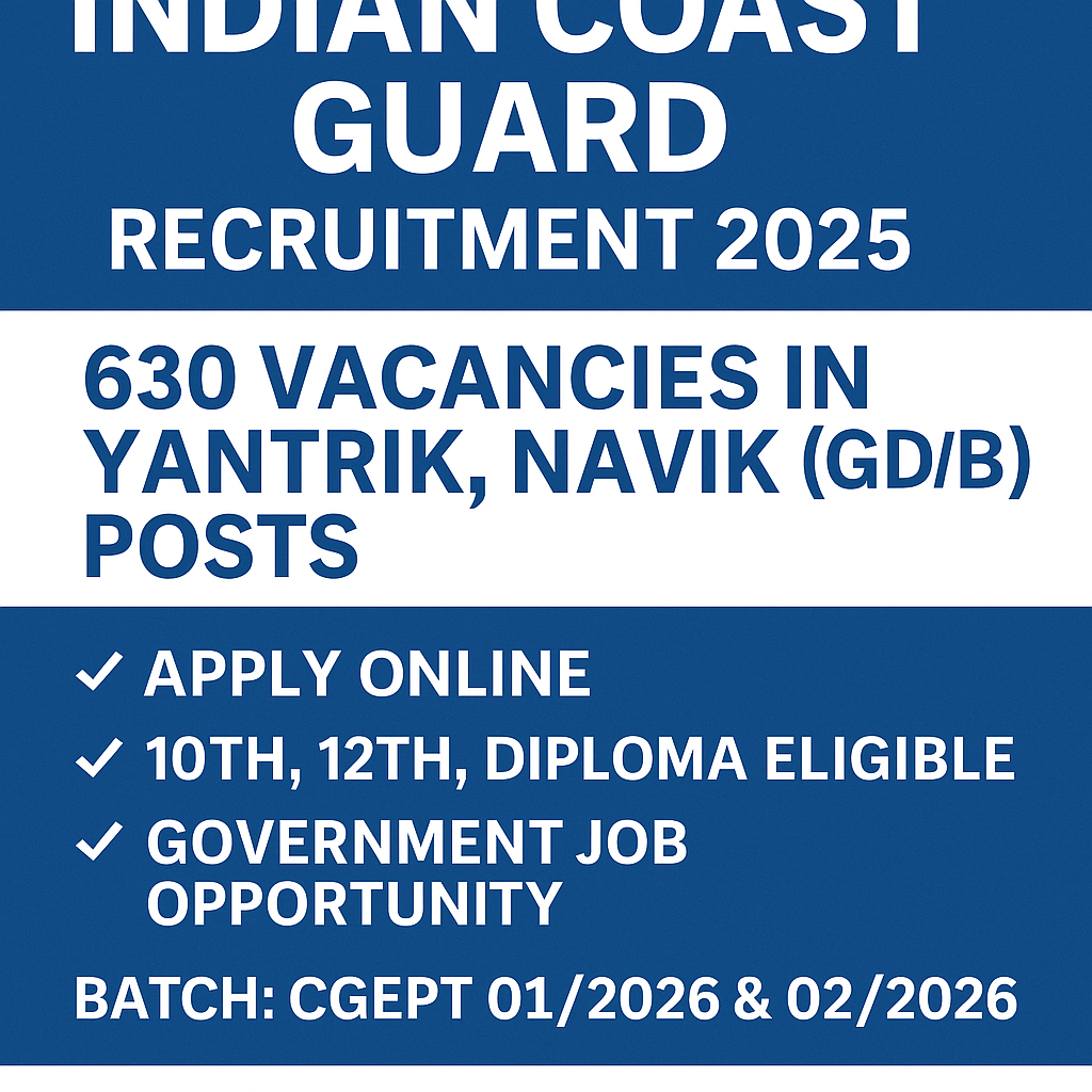 Indian Coast Guard Bharti 2025