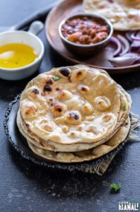 roti puffing on tawa