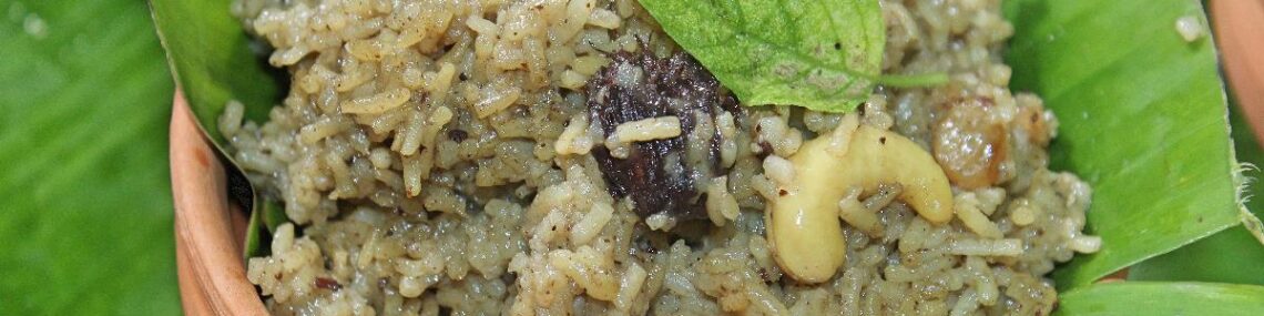 Traditional Odia Kanika – Sweet Rice with Ghee and Raisins”